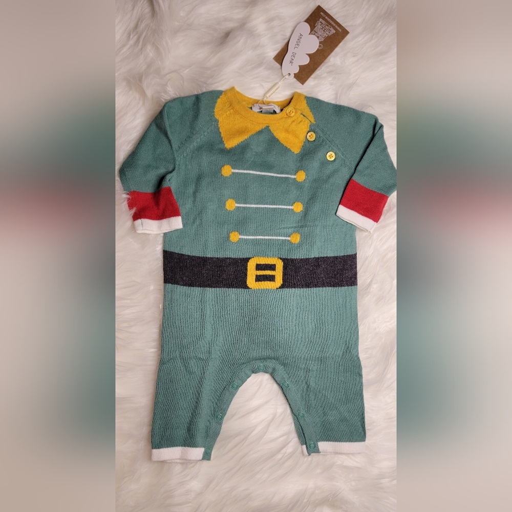 Angel Dear Christmas Elf Knit Onesie